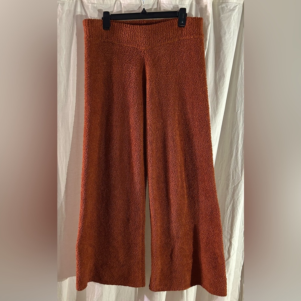 Cozy Stars Above Wide-Leg Pajama Pants – Brown | Size L
